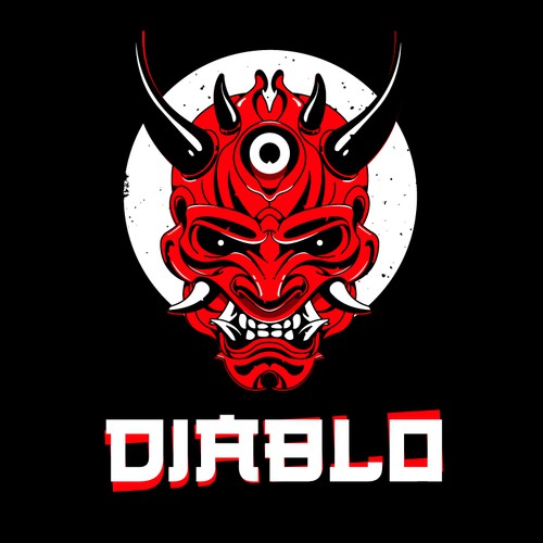 Evil design with the title 'Japanese Devil Logo'