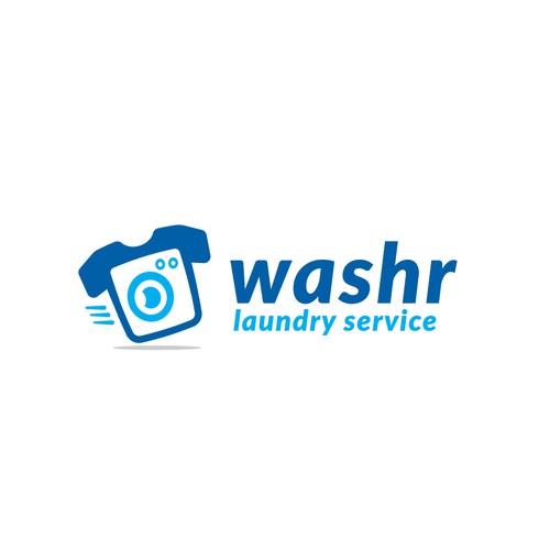 Shirt logo with the title 'Washr'