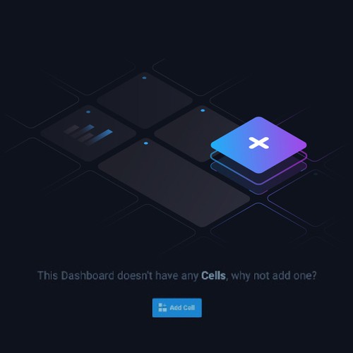Chart design with the title 'Empty dashboard illustration'