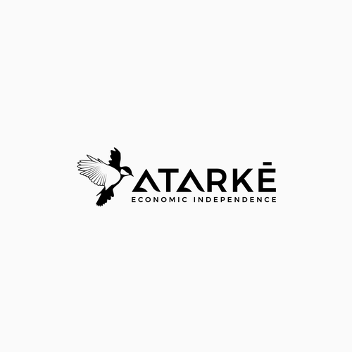Bird logo with the title 'Atarke logo concept'