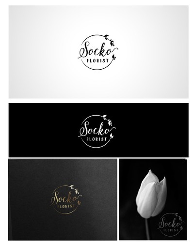 Florist design with the title 'Logo for florist bussines'