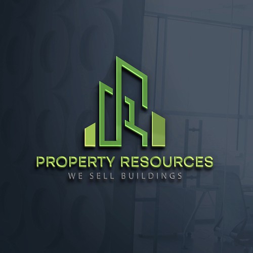 Property brand with the title 'Real estate logo'