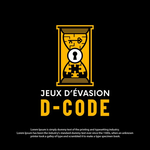 Lock logo with the title 'D-Code'