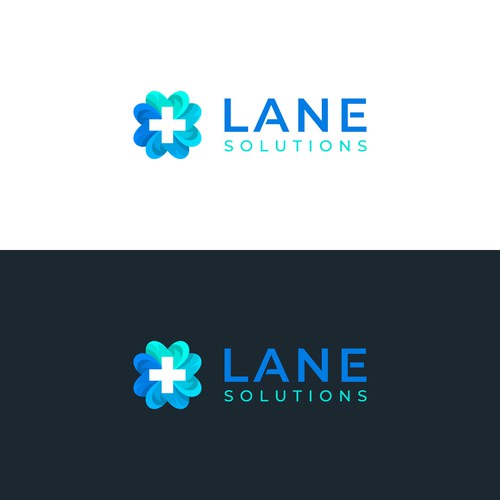 Hospital logo with the title 'Modern Medical Love Logo'