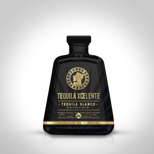 Craft label with the title 'Tequila Xcelente'