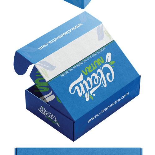 Healthy food packaging with the title 'Influencer Branding Box Design '