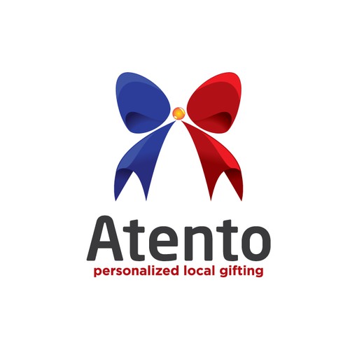 Twin design with the title 'Brand identity for Atento gifting platform'