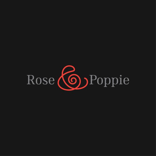 Florist design with the title 'Rose ampersand'
