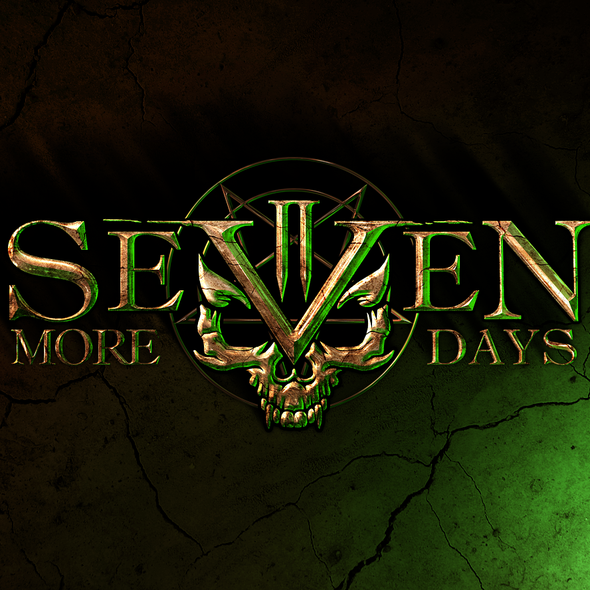 Heavy metal design with the title 'Logo design for Seven More Days'