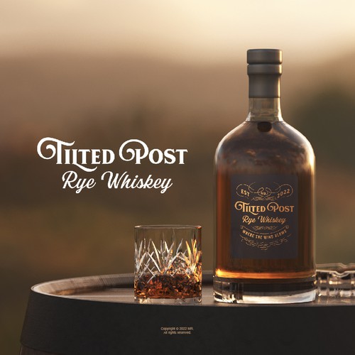Whiskey brand with the title 'Luxury Logo for Whiskey Bottle #1'