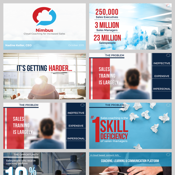 Statistics design with the title 'A Cloud Application Pitchdeck'