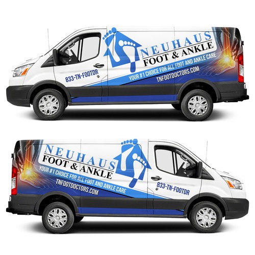 Foot design with the title 'Neuhaus Foot and ankle'