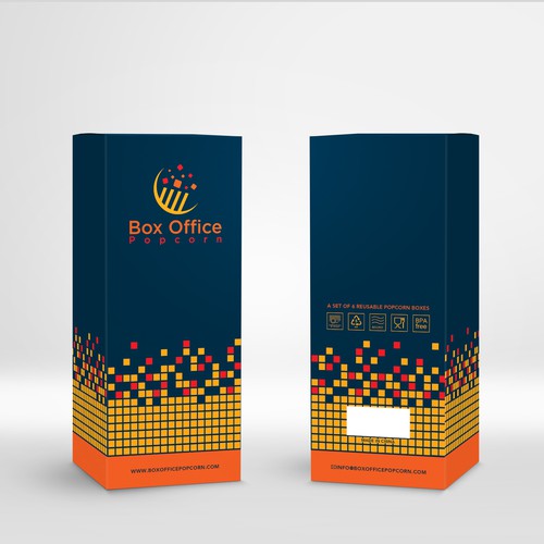 Popcorn design with the title 'Box Office'