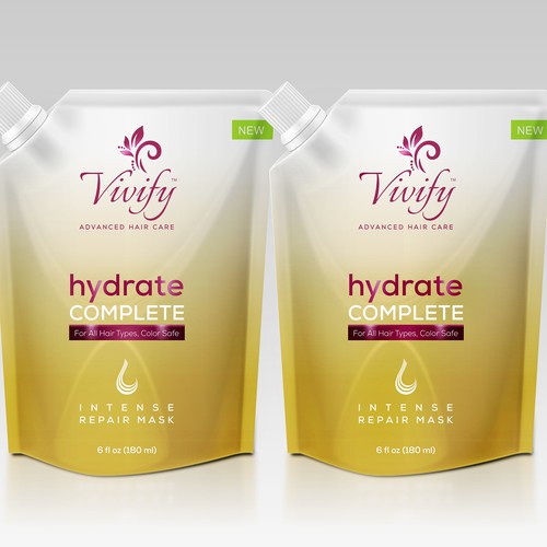 Hair packaging with the title 'Packaging pouch '