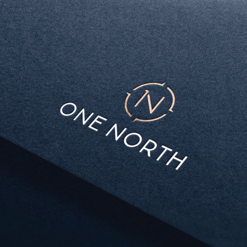 Navigation logo with the title 'Minimal logo concept for 1North'