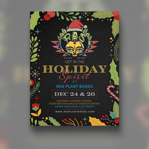 X-mas design with the title 'Christmas Eve Flyer'