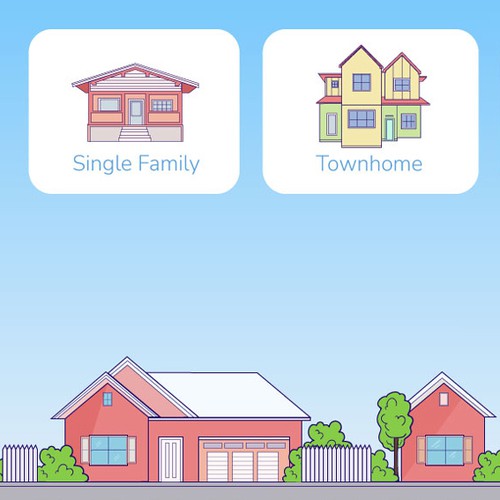 Animated illustration with the title 'Main page illustration'