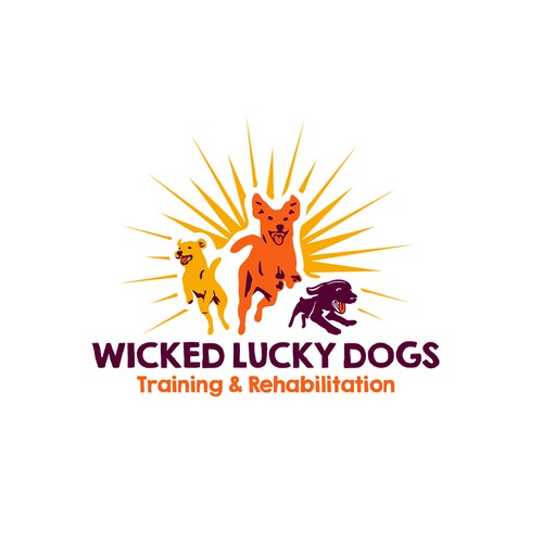 Dog training logo with the title 'WLD-3'