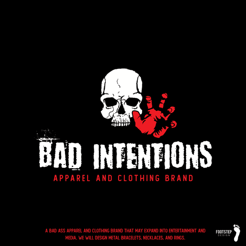 Scary design with the title 'Apparel and clothing brand logo design'