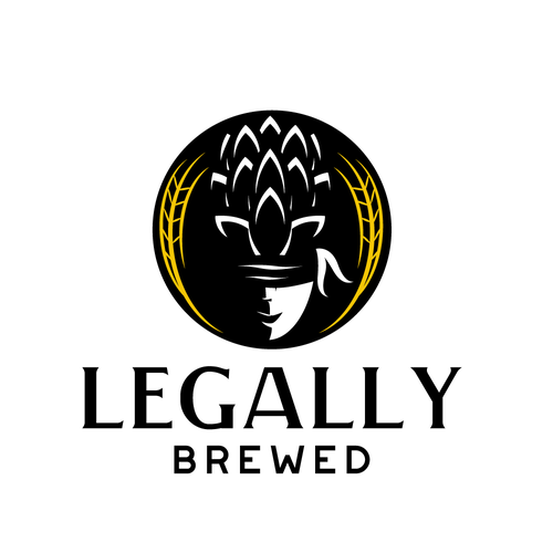 Barley design with the title 'legally brewed logo'