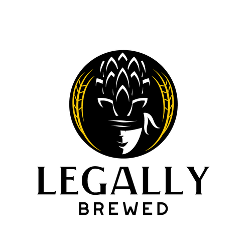 Brewery logo with the title 'legally brewed logo'