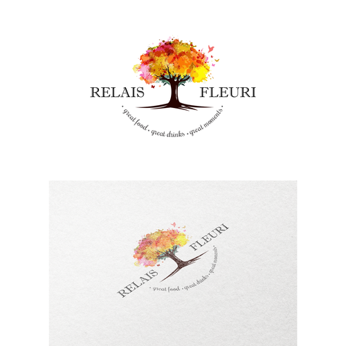 Paint logo with the title 'Logo for Relais Fleuri'
