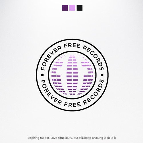 Rap design with the title 'Logo for Rap Music'