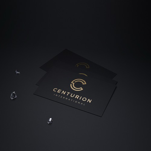 High-end brand with the title 'Centurion International - Logo & Business Card Design'