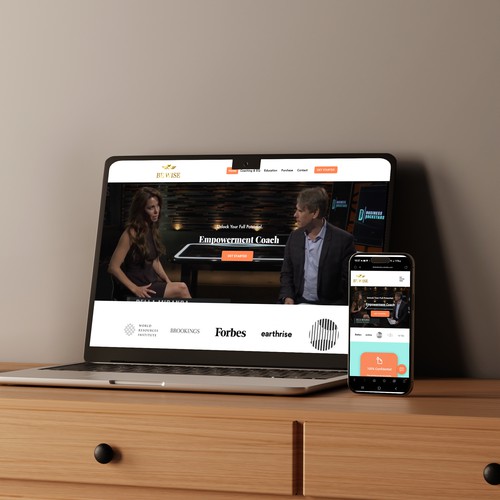 Booking website with the title 'Coaching Website'