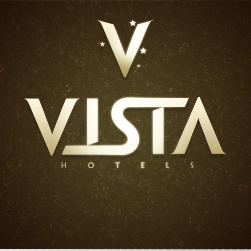 Ambigram logo with the title 'Vista Hotels Ambigram Logo'