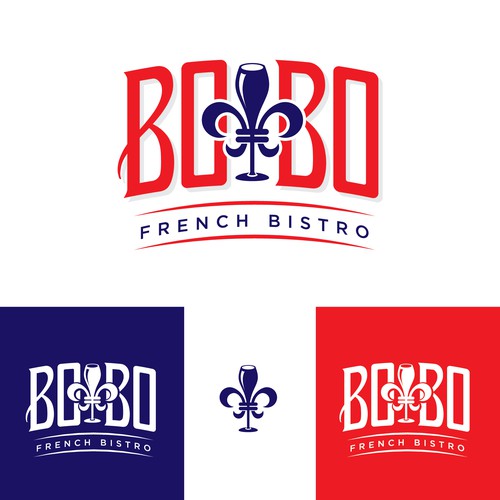 Bistro logo with the title 'BOBO: cool, bohemian edged new French Bistro needs cool logo.'