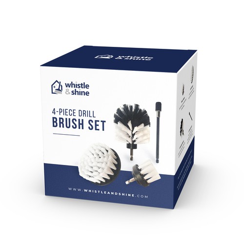 Retail packaging with the title 'Brush Set Packaging'