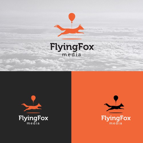 Web logo with the title 'FlyingFox Media - Create a logo for our creative web development agency'
