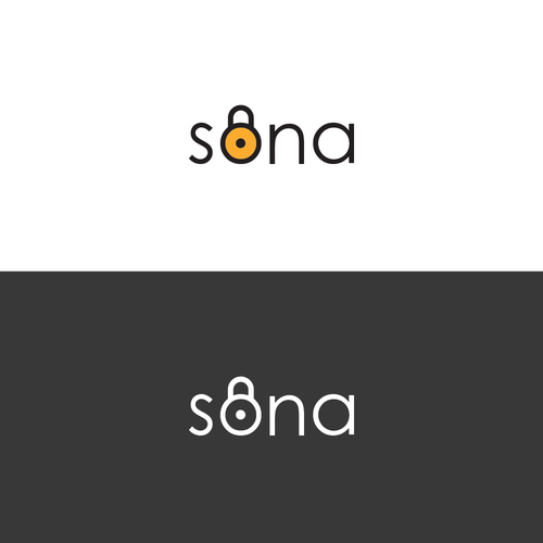 Padlock logo with the title 'Logo for Sona'