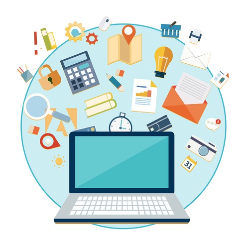 Cloud illustration with the title 'Some Vector'