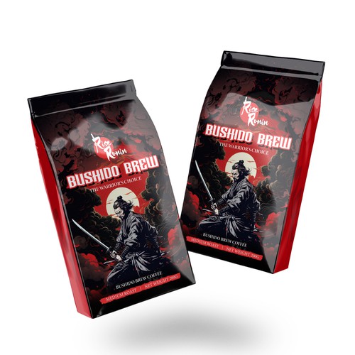 Japanese packaging with the title 'Coffee Bag Design'