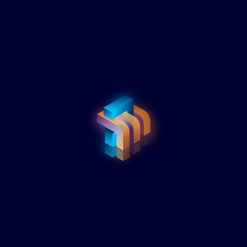 Isometric design with the title 'P&M'