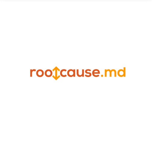 Medical practice logo with the title 'rootcause.md logo'