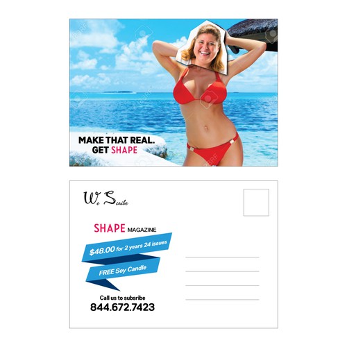 Witty design with the title 'Postcard'