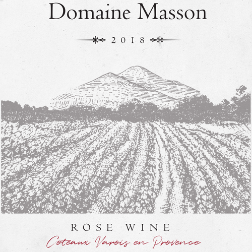 Art packaging with the title 'Wine Label Design Winner'