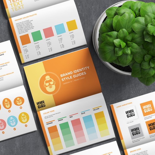 Guide design with the title 'Brand Guidelines '