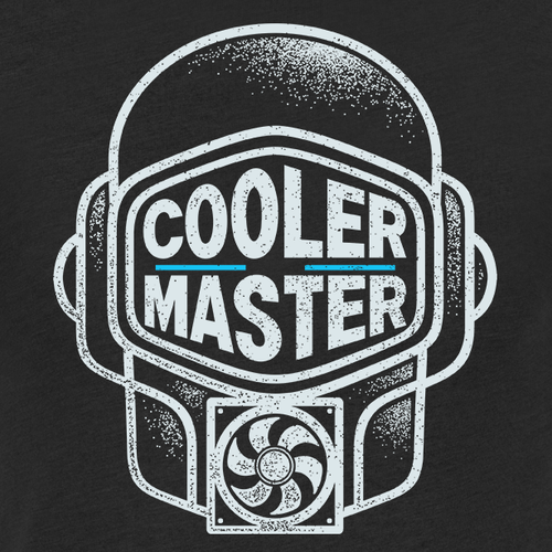 Fan design with the title 'Cooler Master logo reimagine Part I'