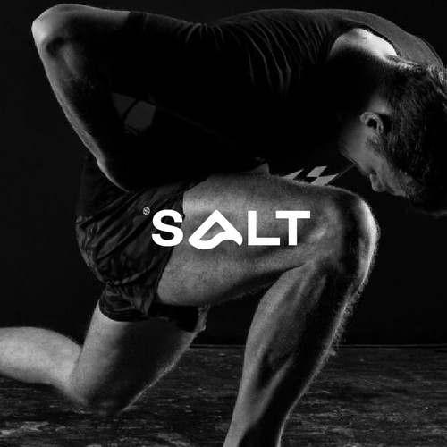 Salt logo with the title 'Logo concept for fitness gym'