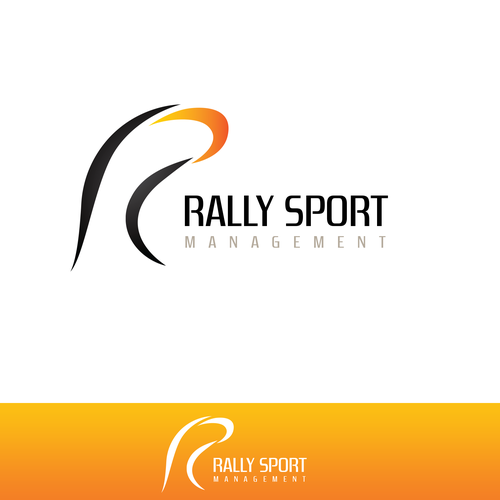 Rally design with the title 'Rally sport management logo'