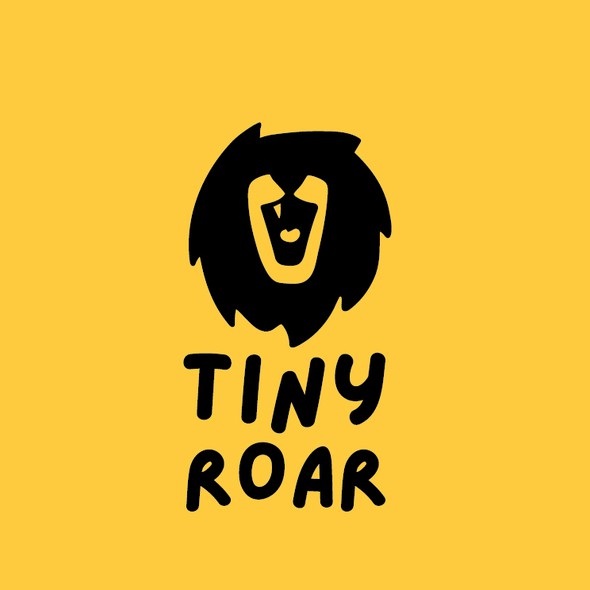 Character logo with the title 'Lion roar'