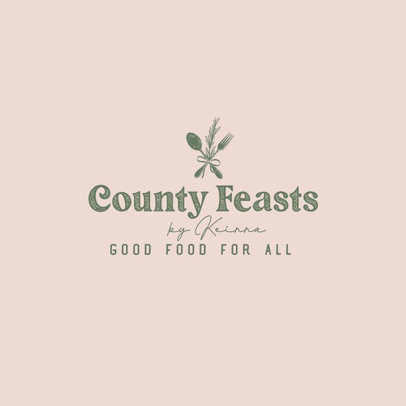 Culinary logo with the title 'county feasts'