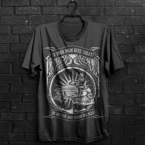 Driver design with the title 'Snowmobiler Shirt'