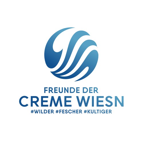 Donation logo with the title 'Logo design for FREUNDE DER CREME WIESN'