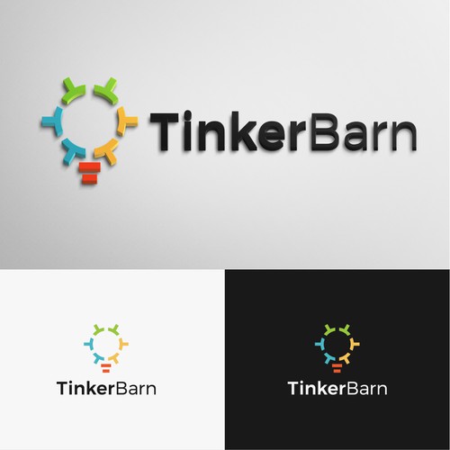 Sans serif logo with the title 'TinkerBarn'
