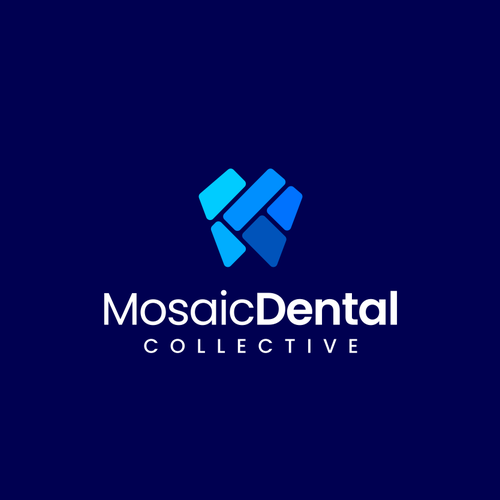 Tooth design with the title 'mosaic dental'